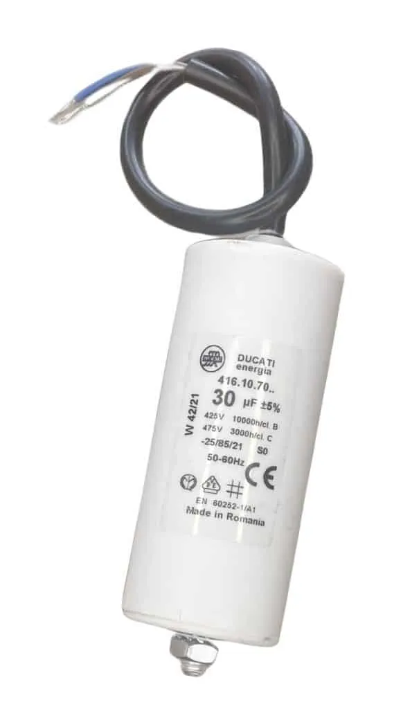 30uF capacitor twin lead 240v 475v