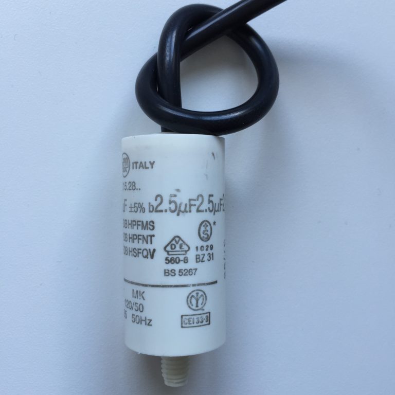 Buy Motor Run Capacitors 2.5uF Twin Lead Next Day Delivery