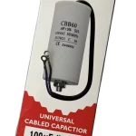 Universal-CBB60-Motor-Run-Capacitors-100uF-AC-Twin-Lead-Connector-240v-450v